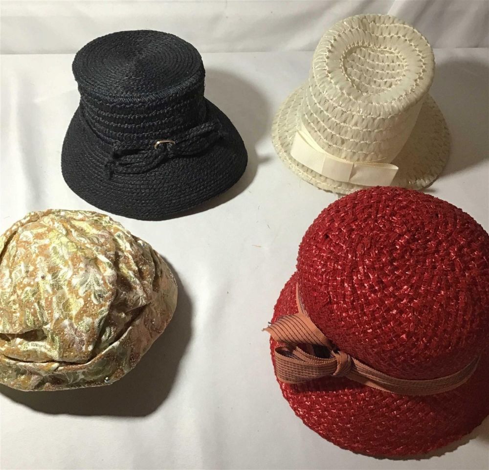 Lot 182: Great looking womenâ€™s four piece hat collection