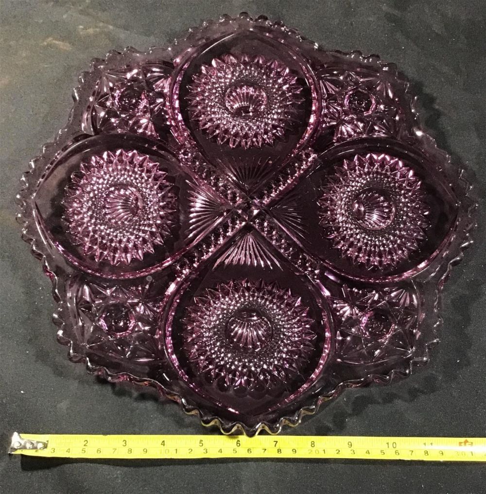 Lot 205: One gorgeous glass serving tray