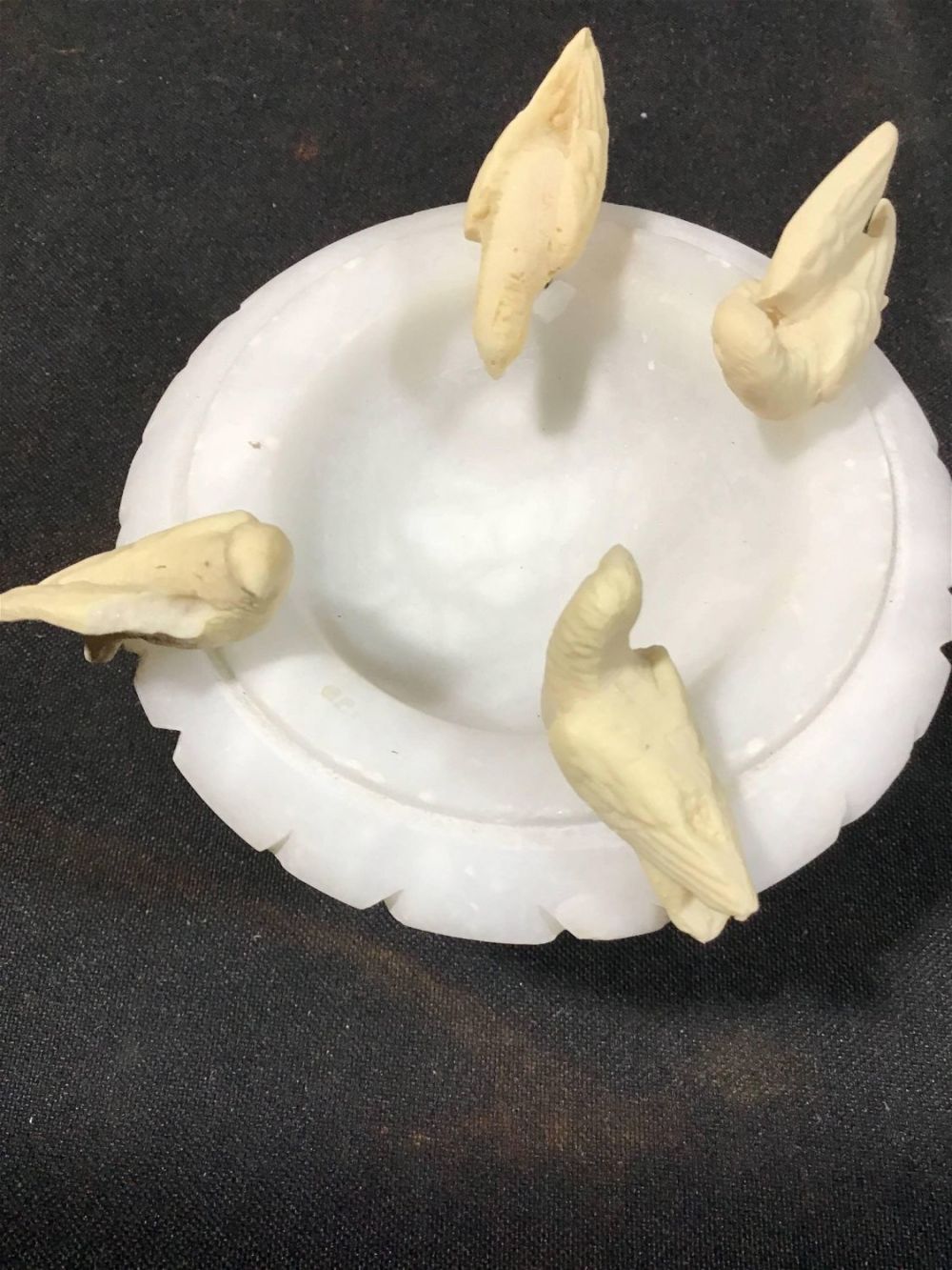 Lot 216: Miniature marble birdbath