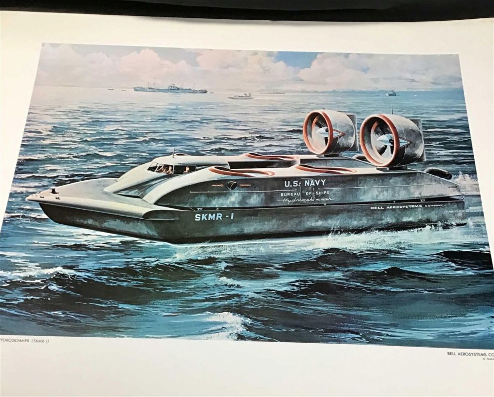 Lot 228: Two pictures fell, aerospace prototype