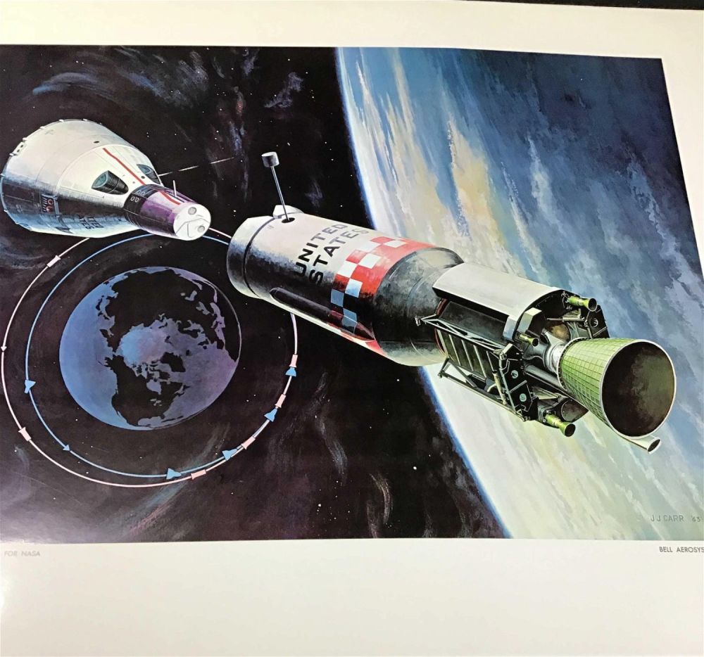 Lot 231: Bell aerospace prototype, capsule rocket picture