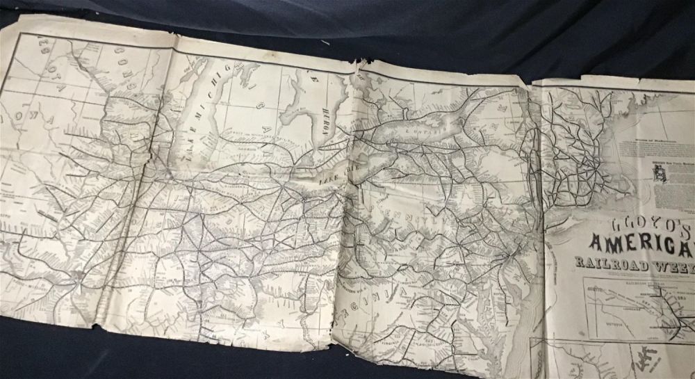 Lot 236: Lloyds American railroad weekly 1860s