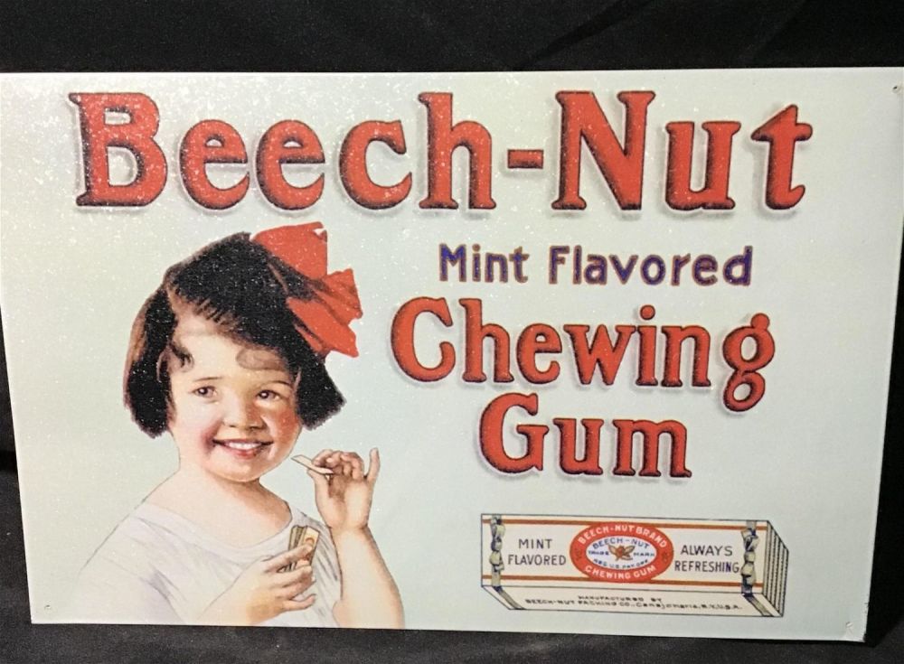 Lot 241: Metal Beechnut chewing gum advertisement measures