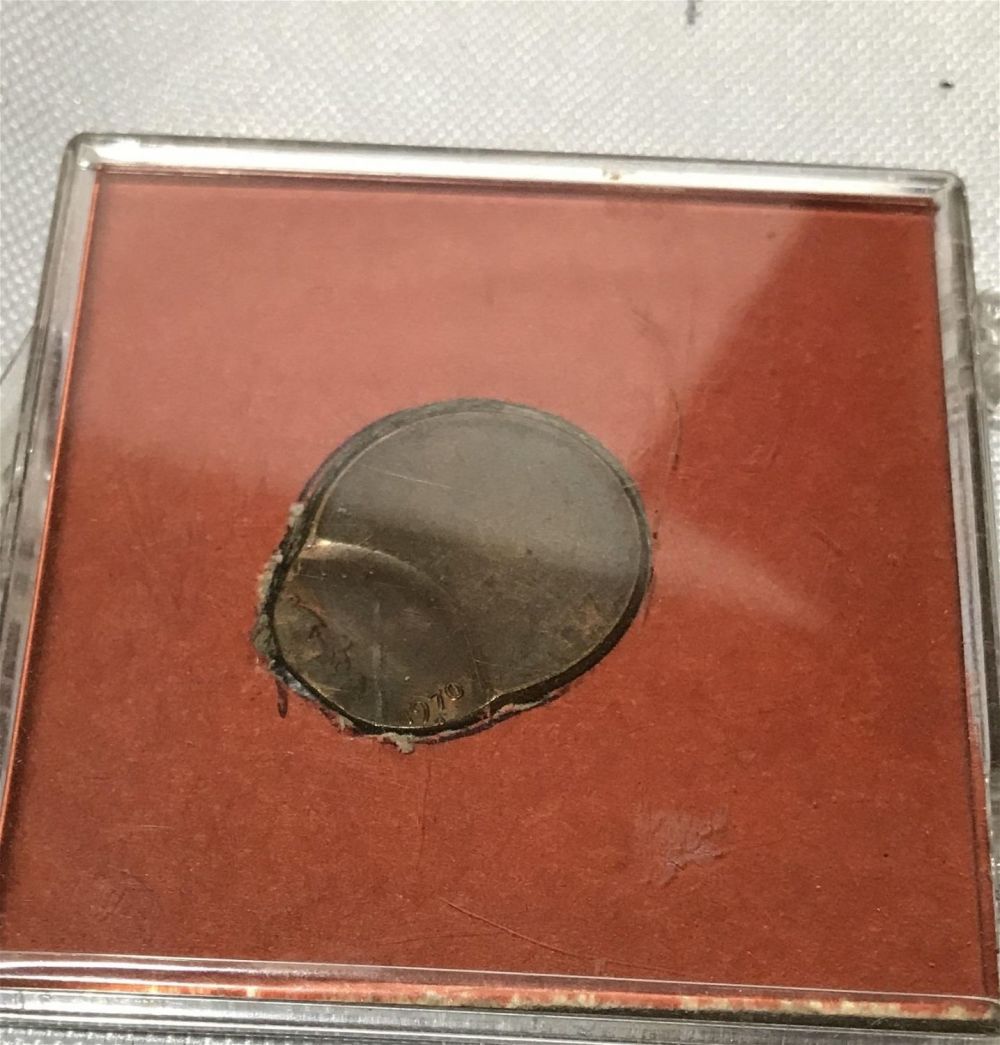Lot 261: Vintage mist strike penny 1970 half plank