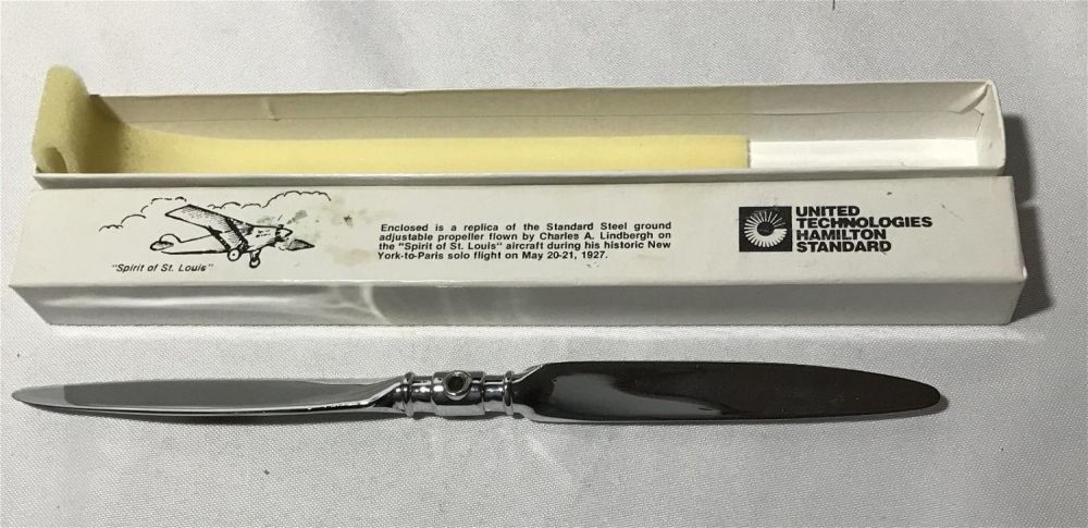 Lot 273: Spirit of St. Louis replica propeller blade 1927