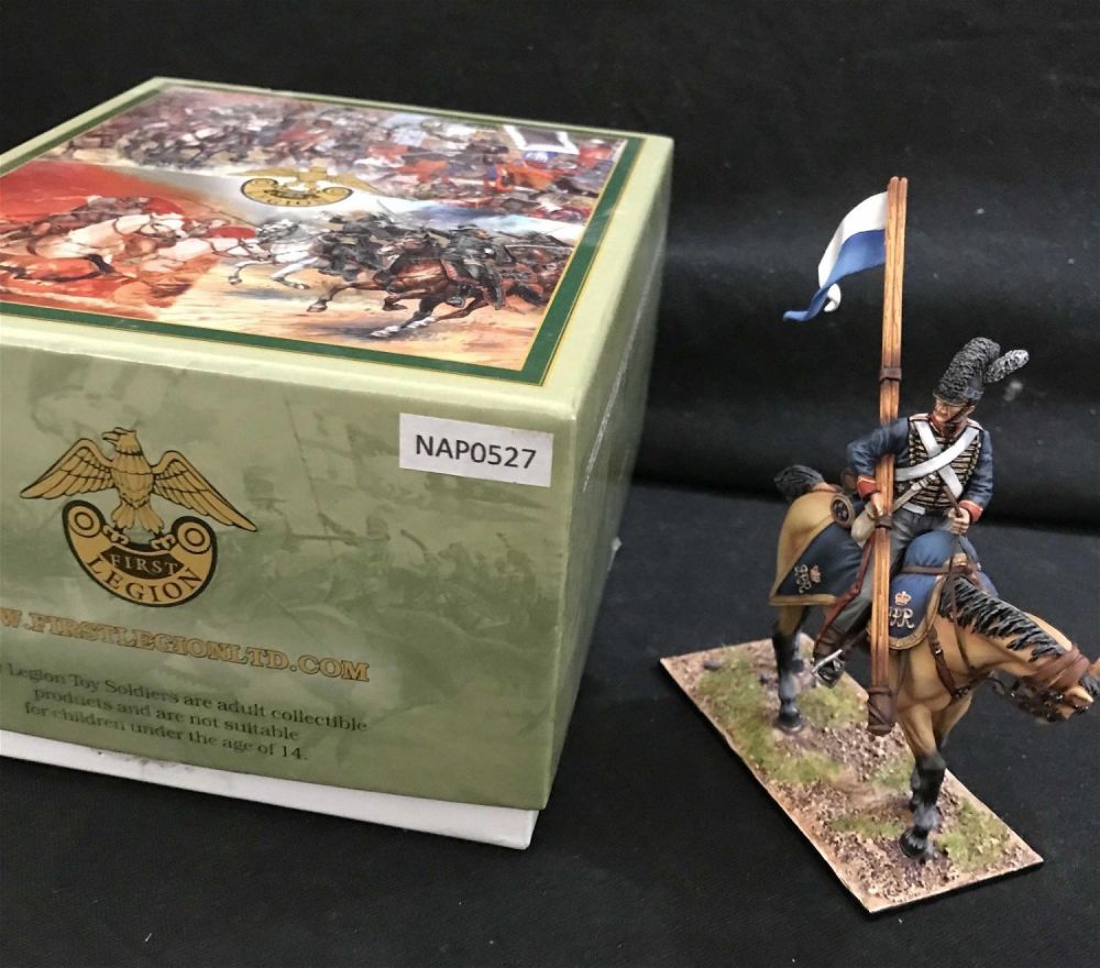 Lot 251: First Legion NAP0527 rider with poles and flag
