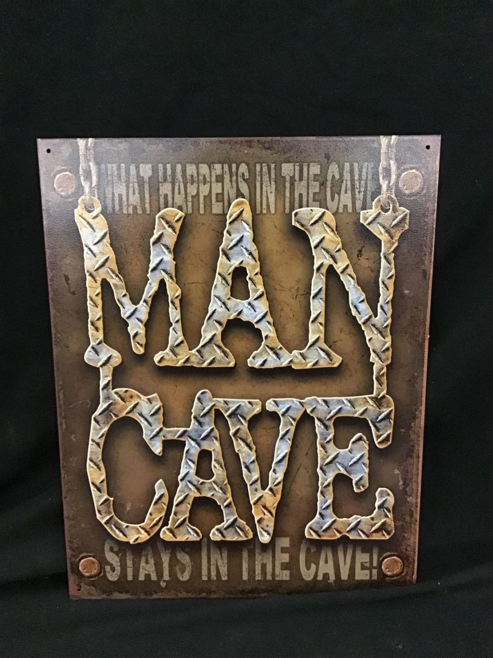 Lot 194: Man Cave Tin Sign