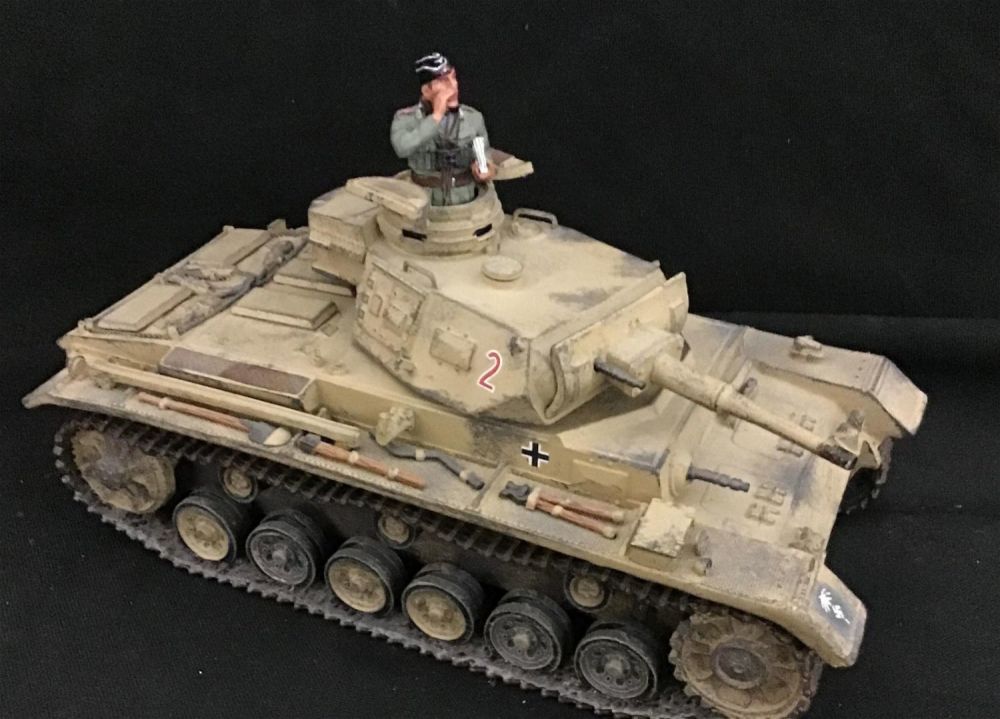 Lot 217: King & Country WW2 Afrika Korps Panzer III AK050