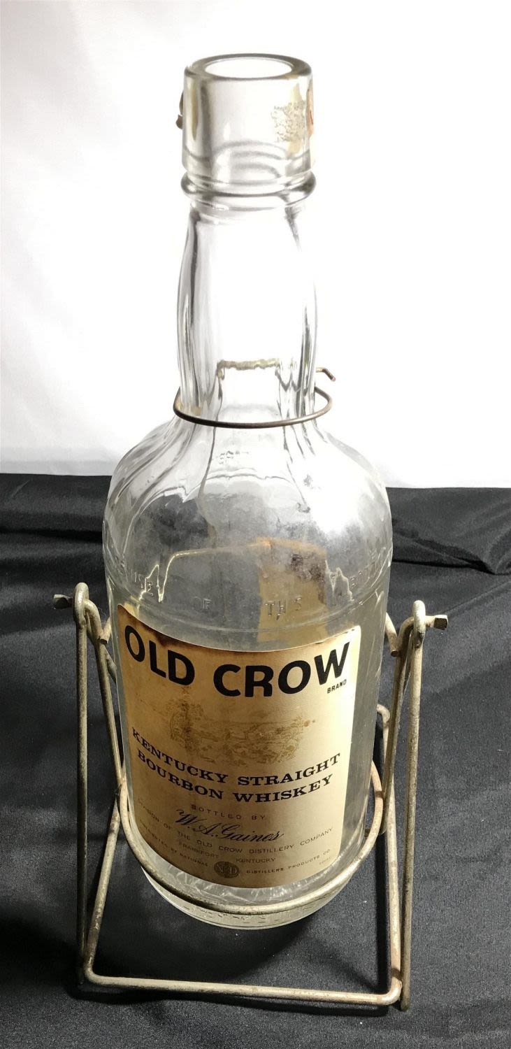 Lot 185: Old Crow 1 gal Kentucky Bourbon Collector's bottle
