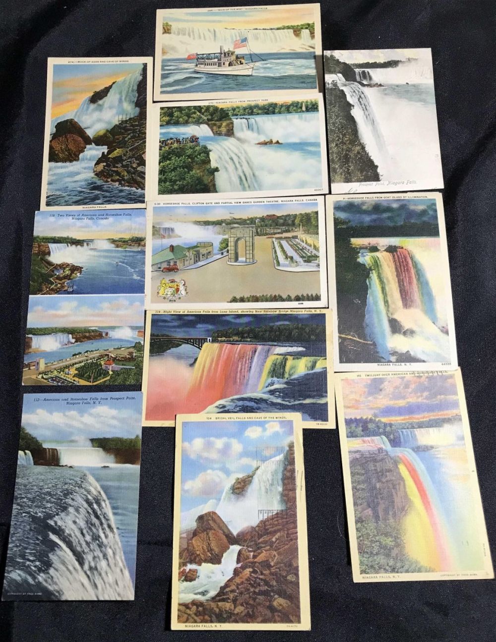 Lot 194: Vintage Postcards (11) -Niagara Falls, NY & Canada