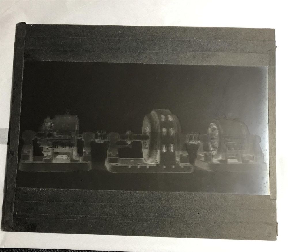 Lot 212: Large machinery Industrial Age Full Plate Photo