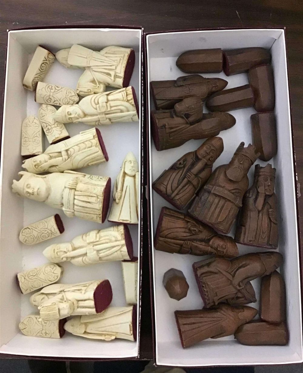 Lot 176: Vintage Roman Gothic Style Chess Pieces