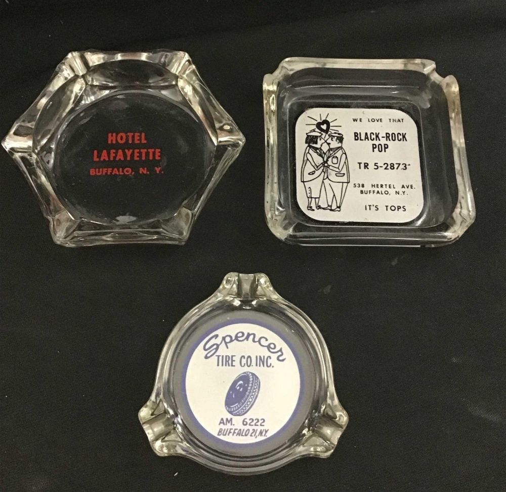 Lot 202: Vintage Buffalo Ashtrays (3)