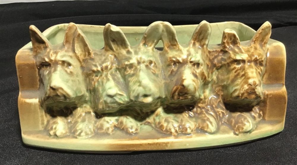 Lot 217: Vintage McCoy Terrier Planter