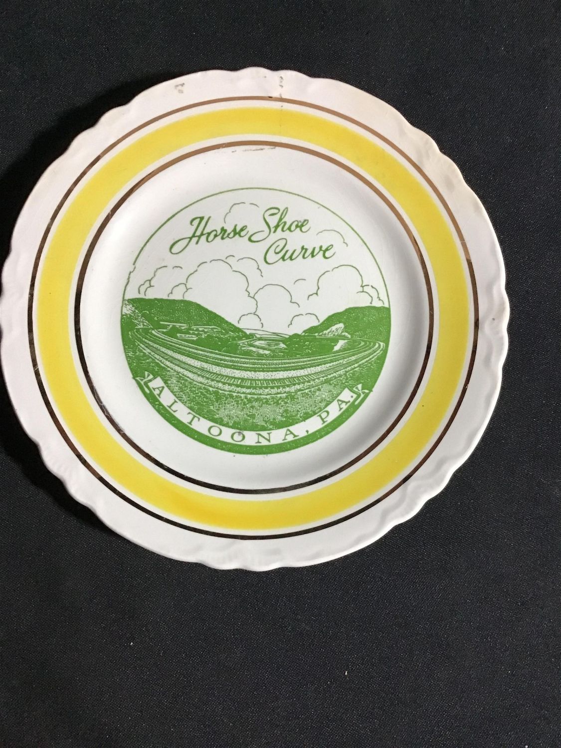 Lot 109 Horseshoe Curve Altoona, PA Plate Measures appr. 7.5″ The