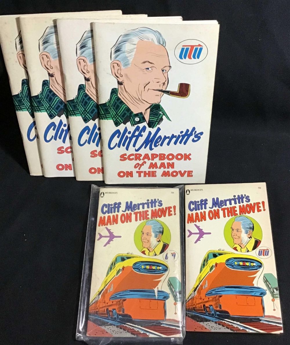 Lot 225: Cliff Merritts Scrapbook of Man on the Move concerning the history of transportation From the 1960s