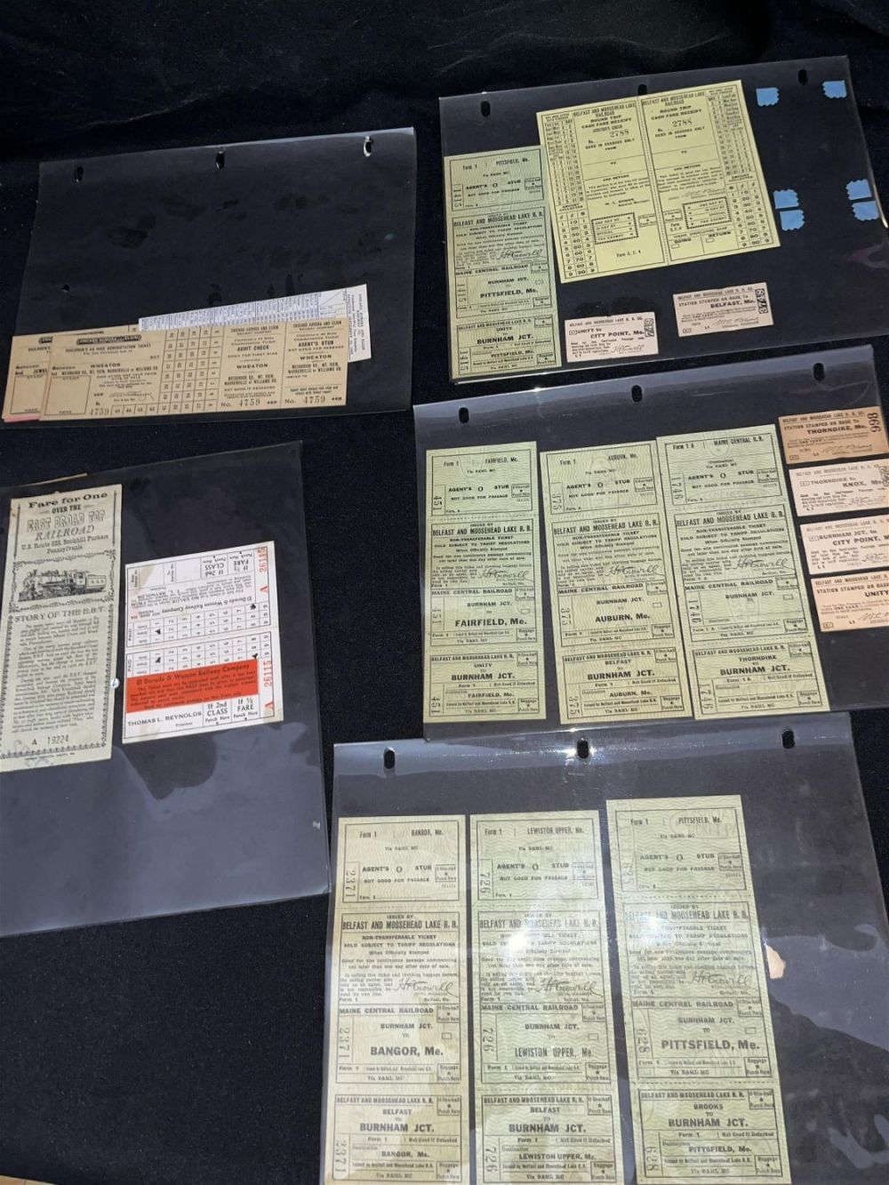 Lot 282: Railroad Ephemera - Tickets & More .
