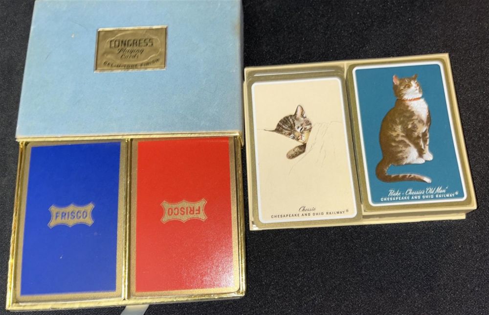 Lot 288: Railroad Playing Cards Kittens