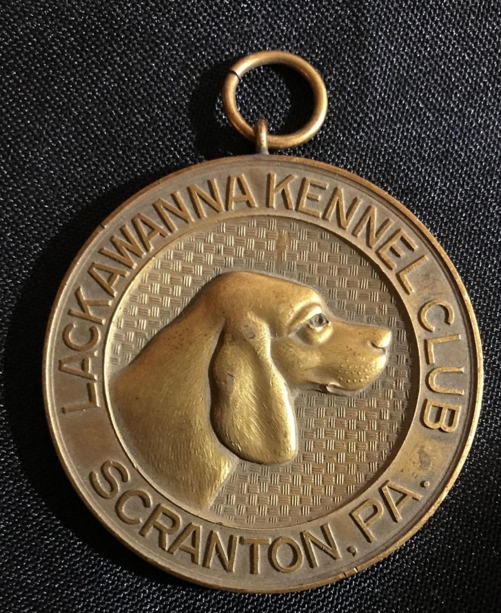 Lot 218: Lackawanna Kennel Club, Scranton, PA metal 2 inches across