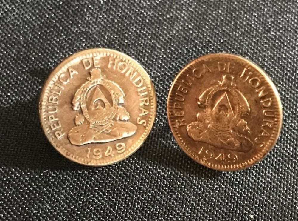 Lot 230: 1949 love token from Honduras .