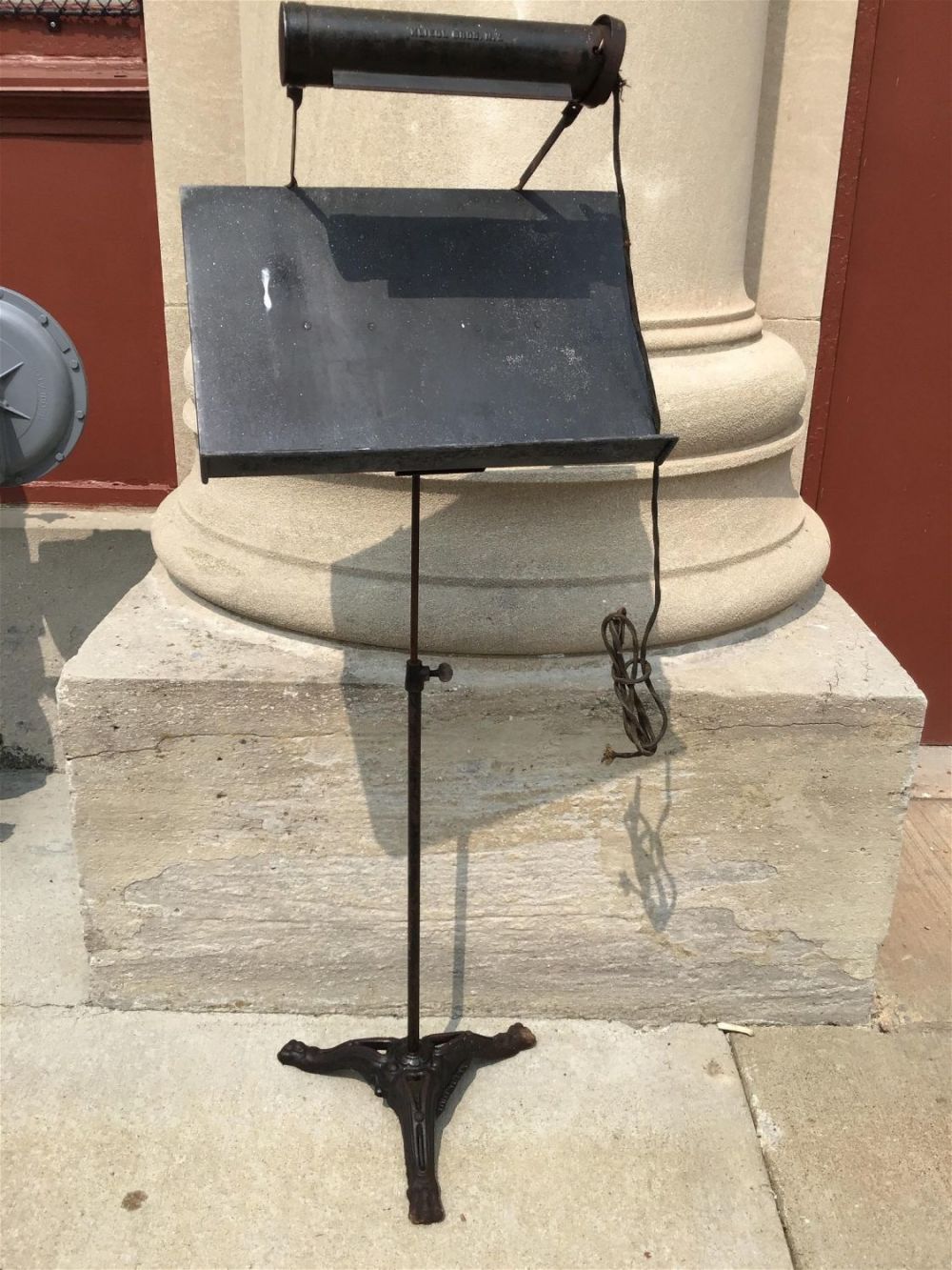 Lot 283: Conductor Stand by Kliegl Bros. .