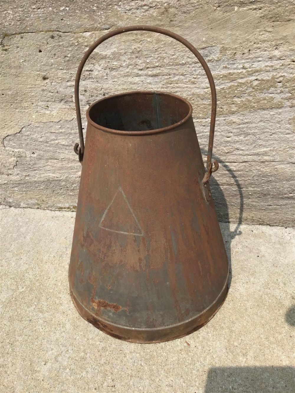 Lot 288: Vintage Water Bucket Measures 18 inches tall