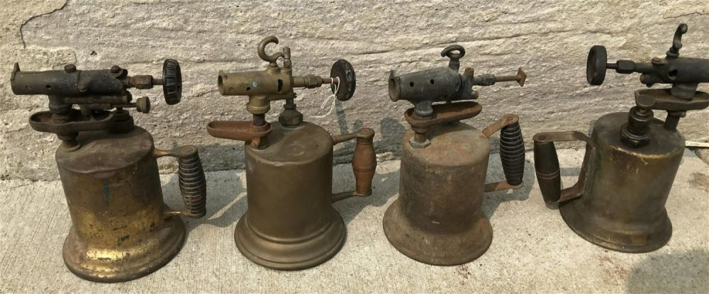 Lot 313: Vintage Torches Collection (4) .