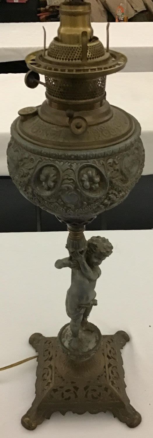 Lot 175: Converted Victorian Oil Lamp