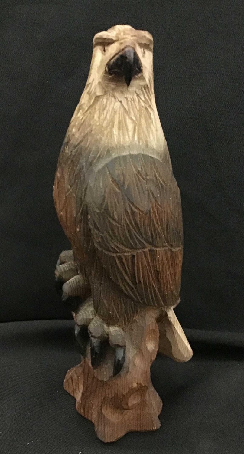 Lot 184: Wooden Hand Carved Eagle