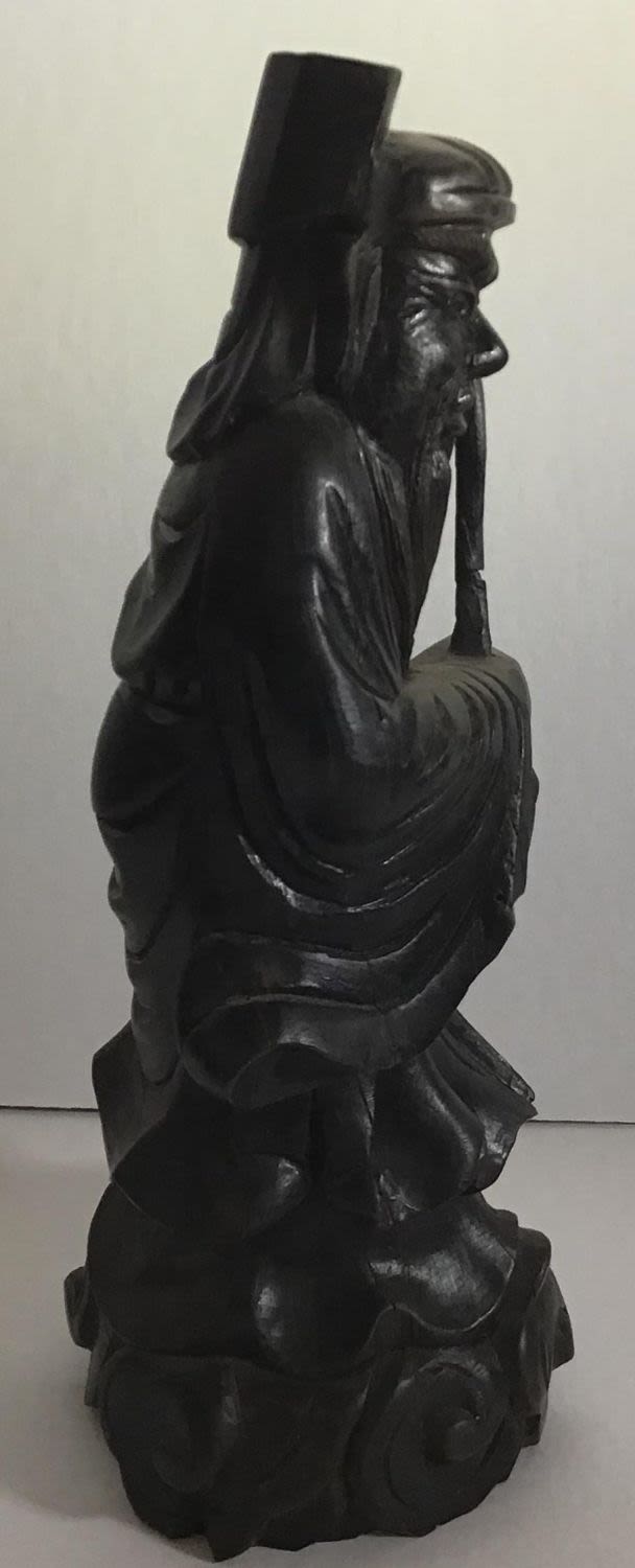 Lot 189: Vintage Asian Hardwood Statue
