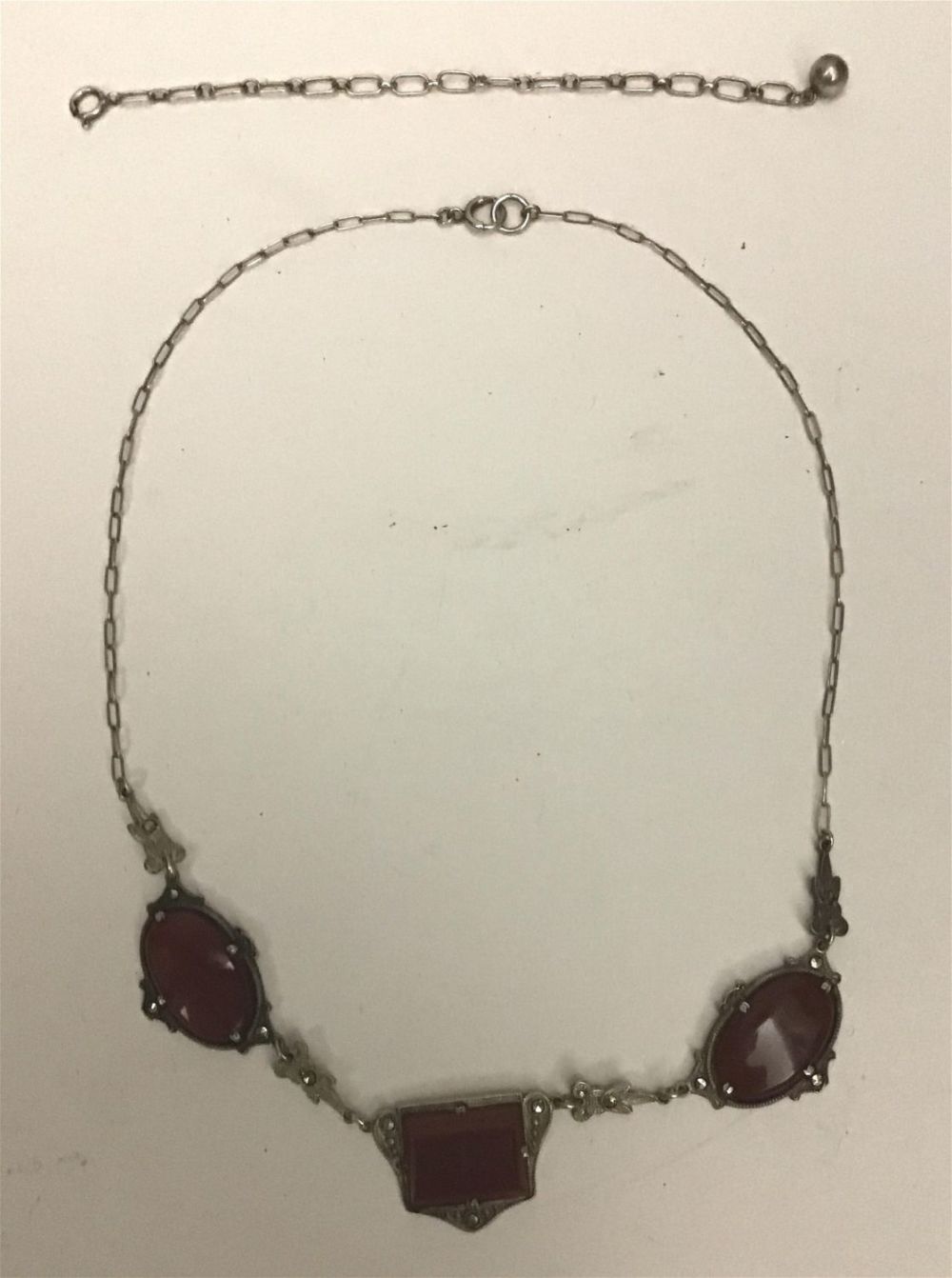 Lot 300: Vintage Sterling, Marcasite & Cimarron Necklace