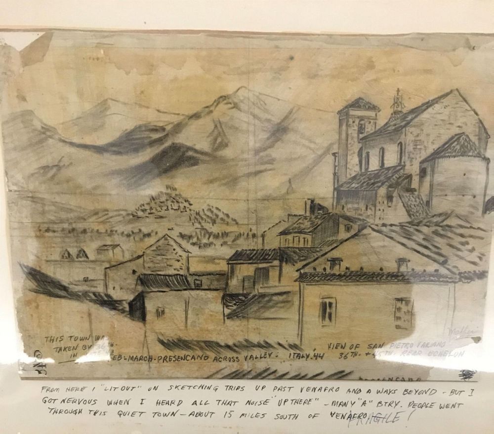 Lot 158: MAFFEI Drawing View of San Pietrovarriano