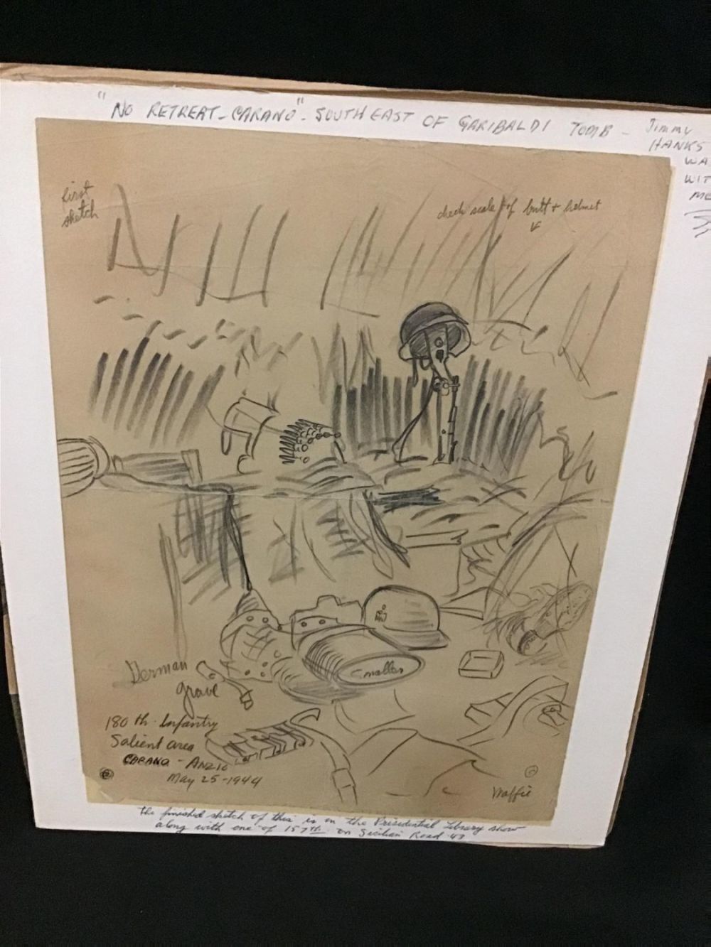 Lot 161: MAFFEI Drawing May 25, 1944 Picture of German