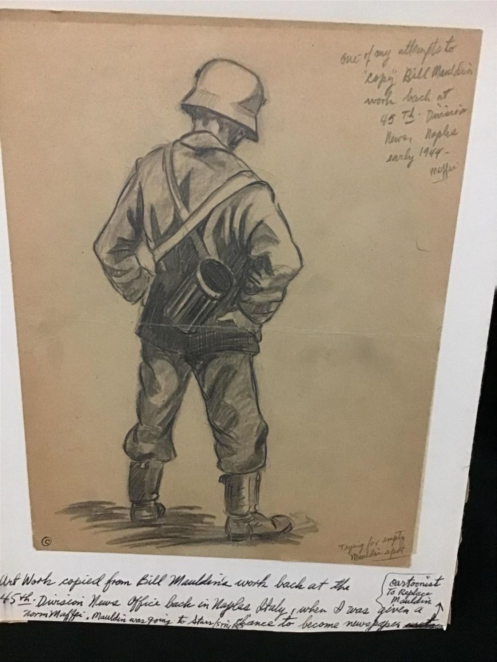 Lot 169: MAFFEI Drawing Artwork Copied from Bill Maldenâ€™s