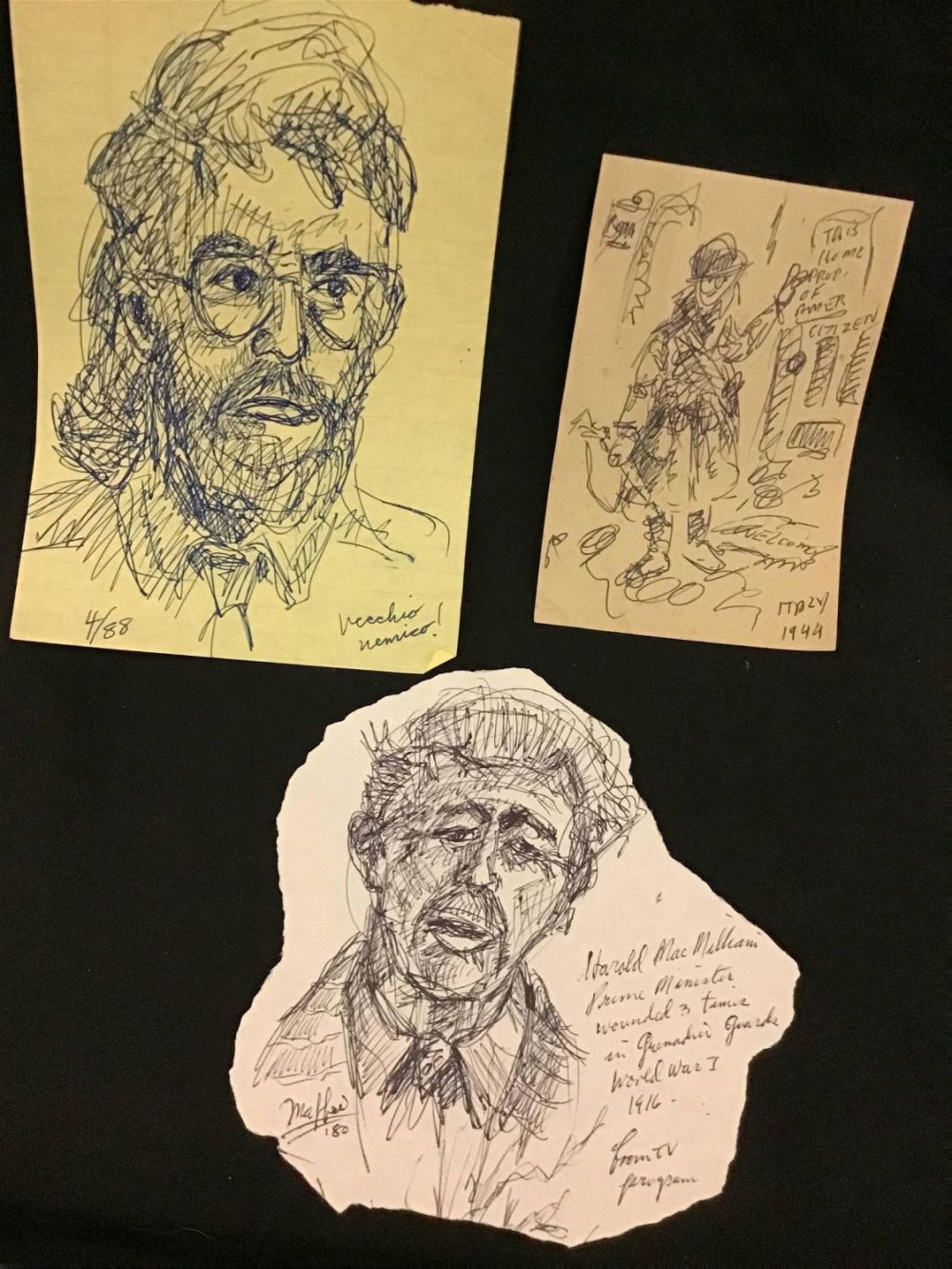 Lot 201: MAFFEI Sketches, 1 from Italy, 1944, Another April