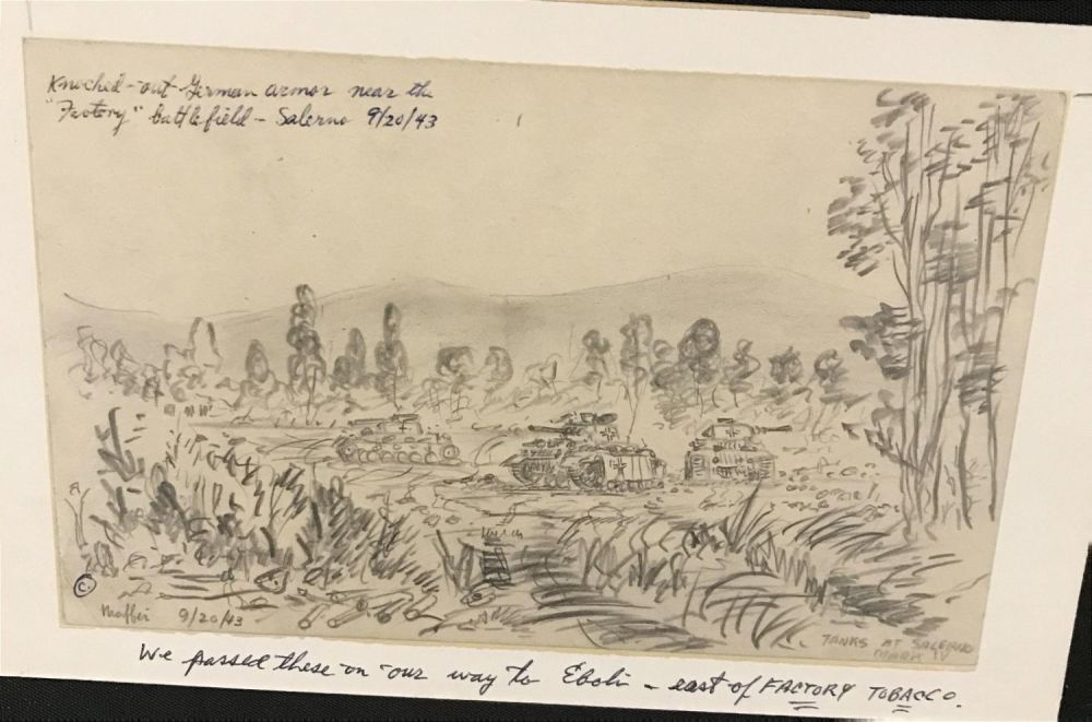 Lot 241: MAFFEI Drawing September 20, 1943 Knocked Out