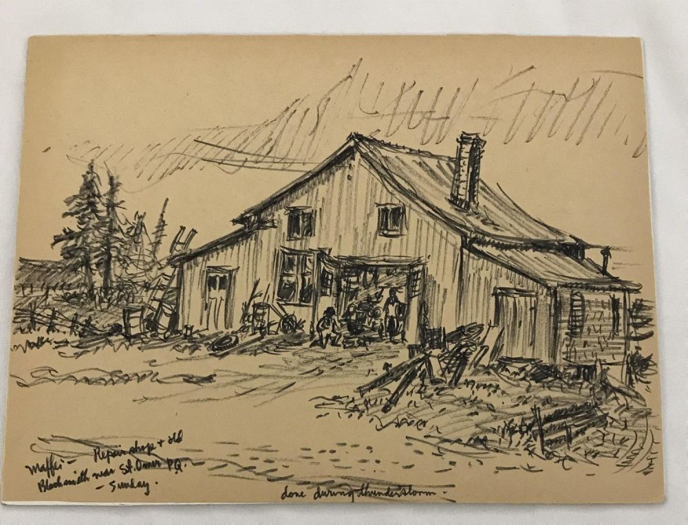 Lot 258: MAFFEI Drawing Barn with Worker