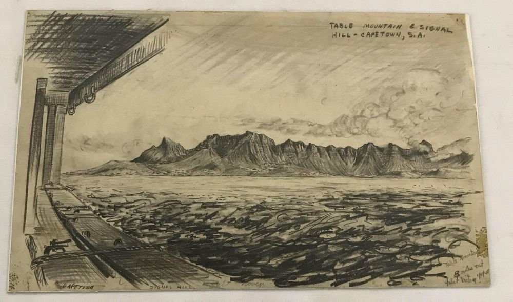 Lot 283: MAFFEI Drawing Table Mountain and Signal Hill,