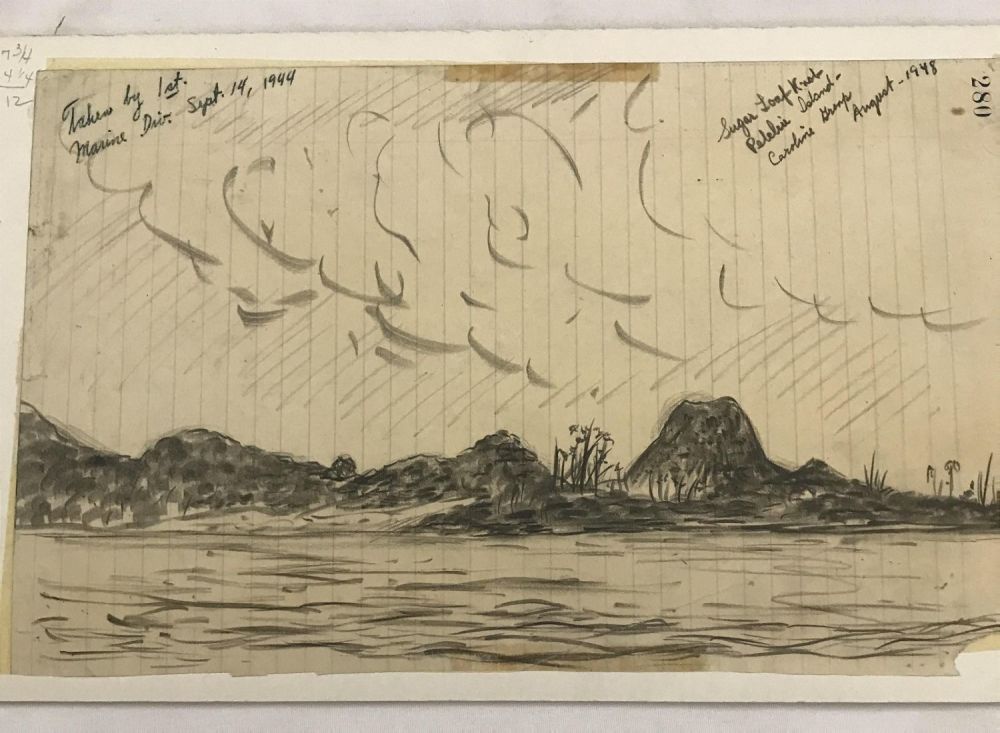 Lot 289: MAFFEI Sketch Done from Boat Deck as Crew Dropped