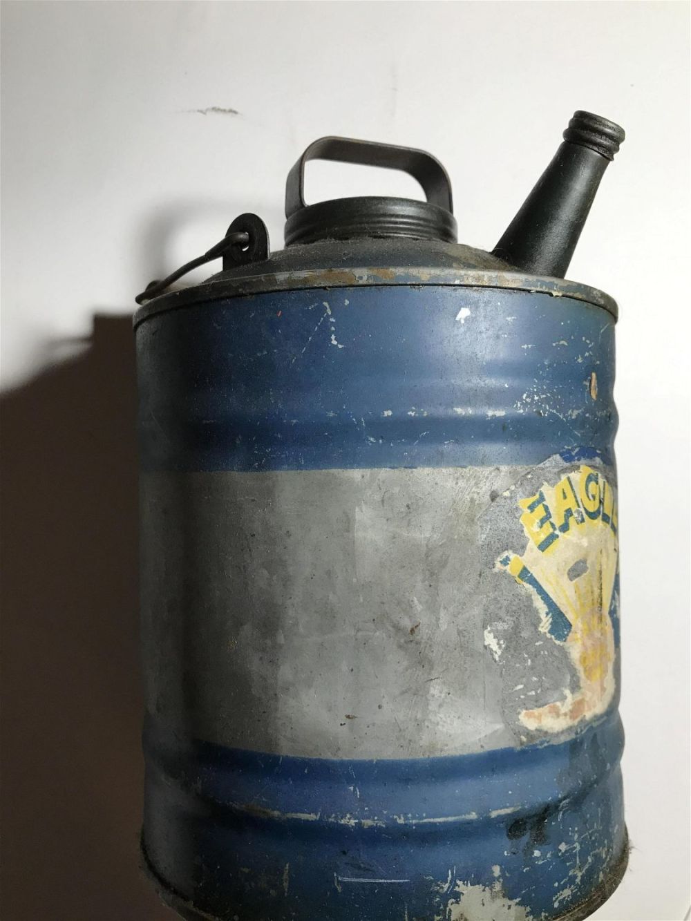 Lot 172: Vintage Kerosene Container measures 10 inches high by 7 inches wide