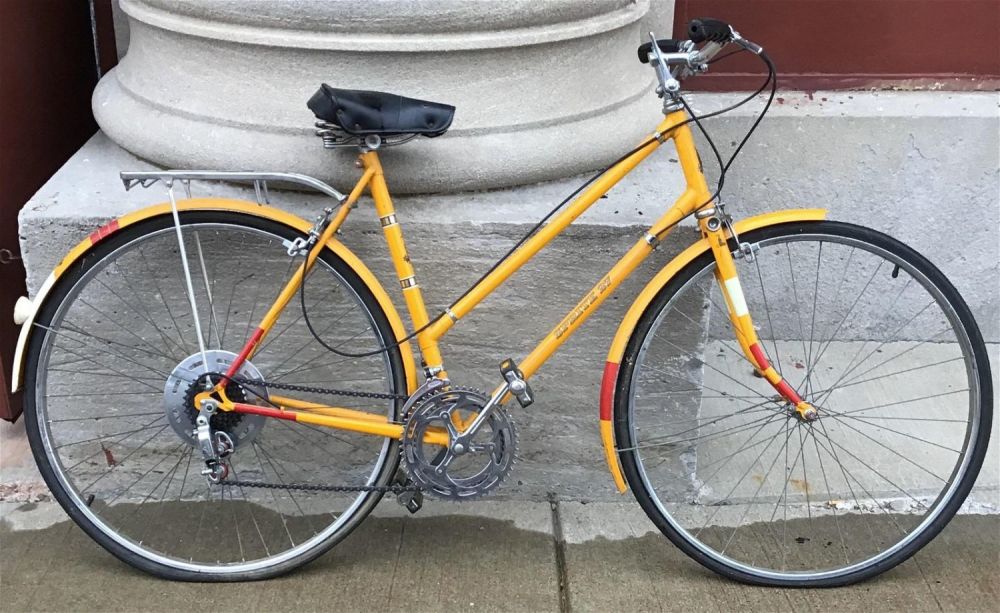 Lot 260: Vintage Rally Bike Made in Nottingham, England Both tires flat