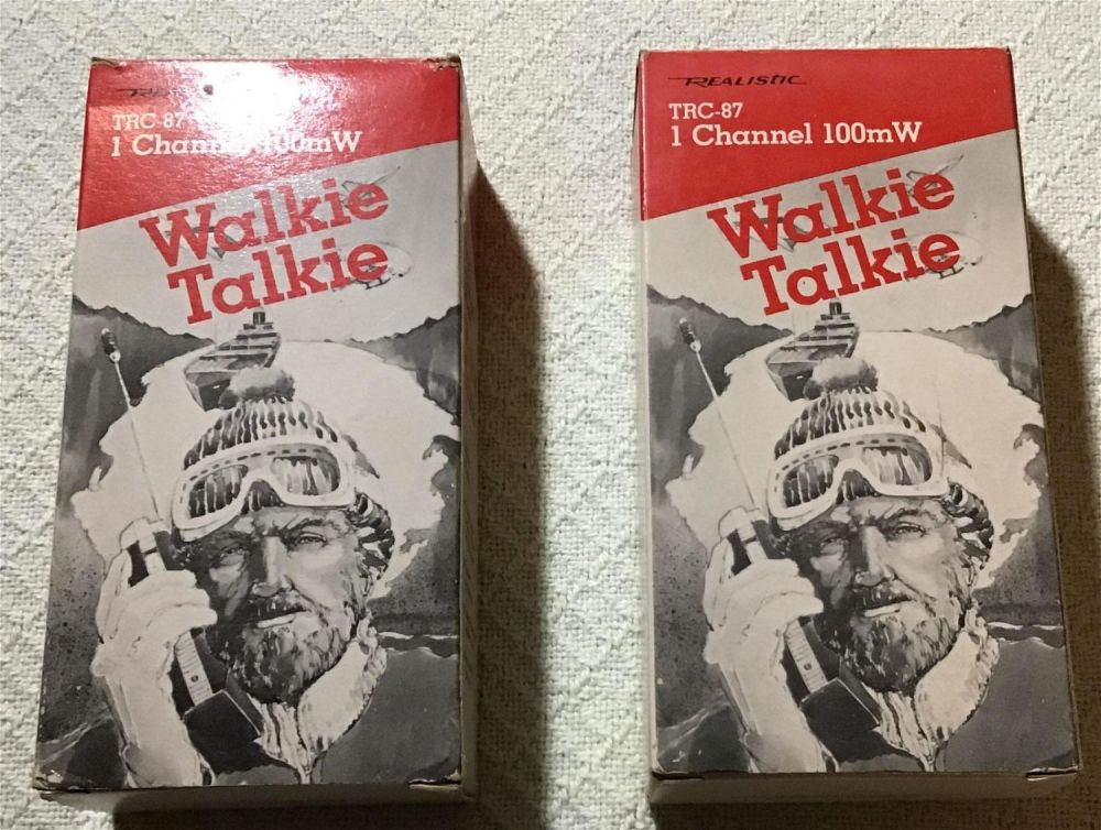 Lot 261: Vintage Realistic TRC 87 Walkie-Talkies In original boxes with paperwork