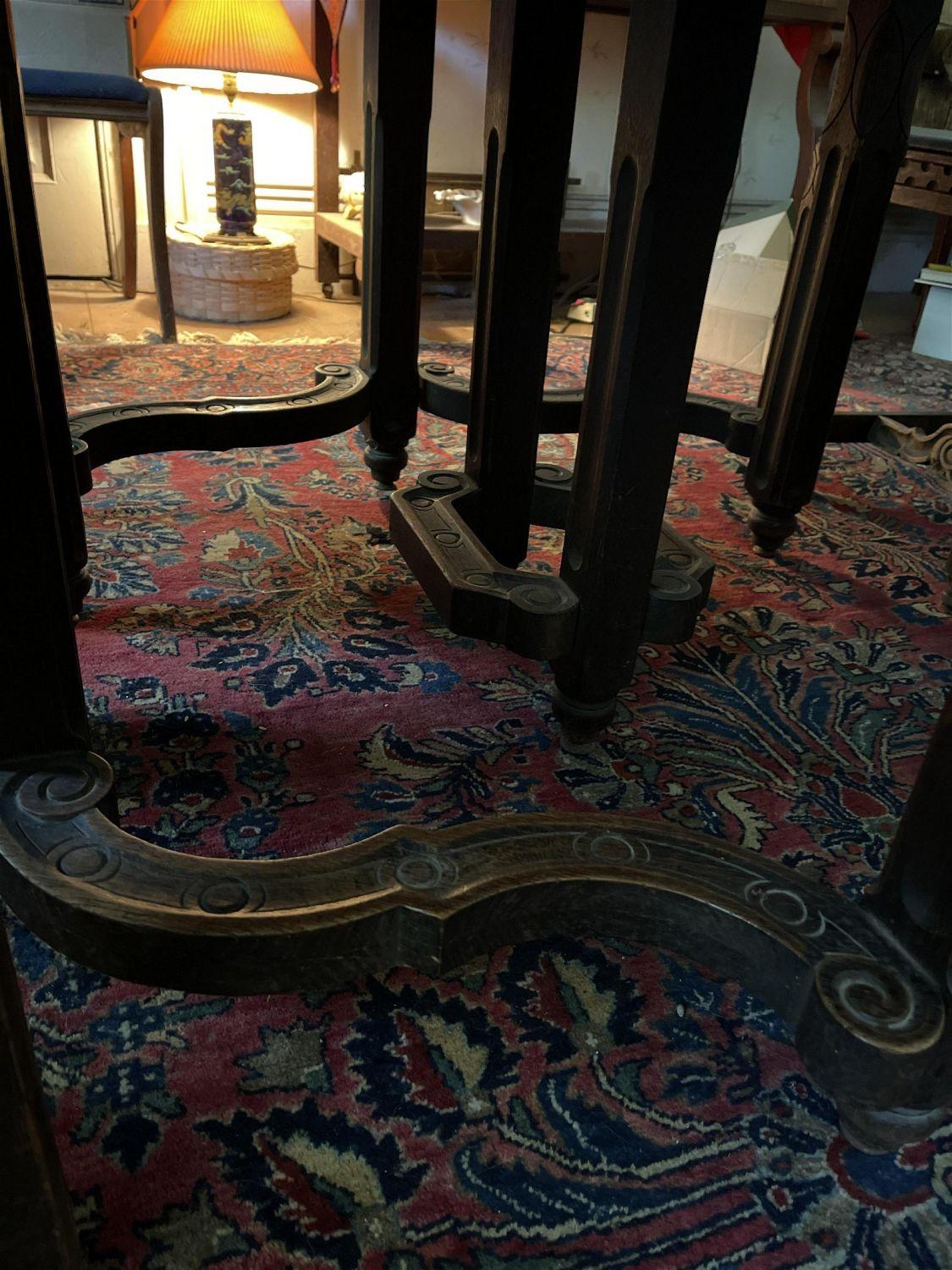 Lot 198 Antique Stickley Dining Room Set The Lodge Auction House