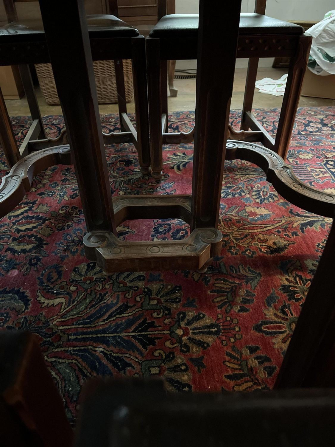 Lot 198 Antique Stickley Dining Room Set The Lodge Auction House