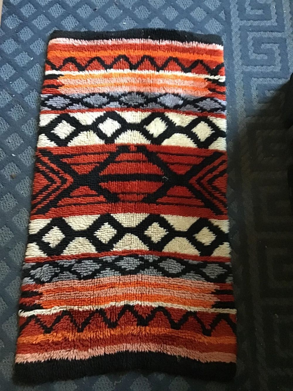 Lot 201: 70's Hook Rug