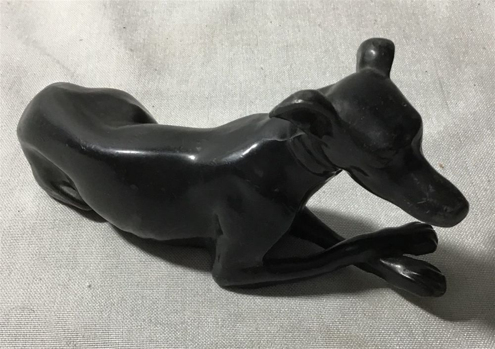 Lot 251: Art Deco Greyhound Figurine