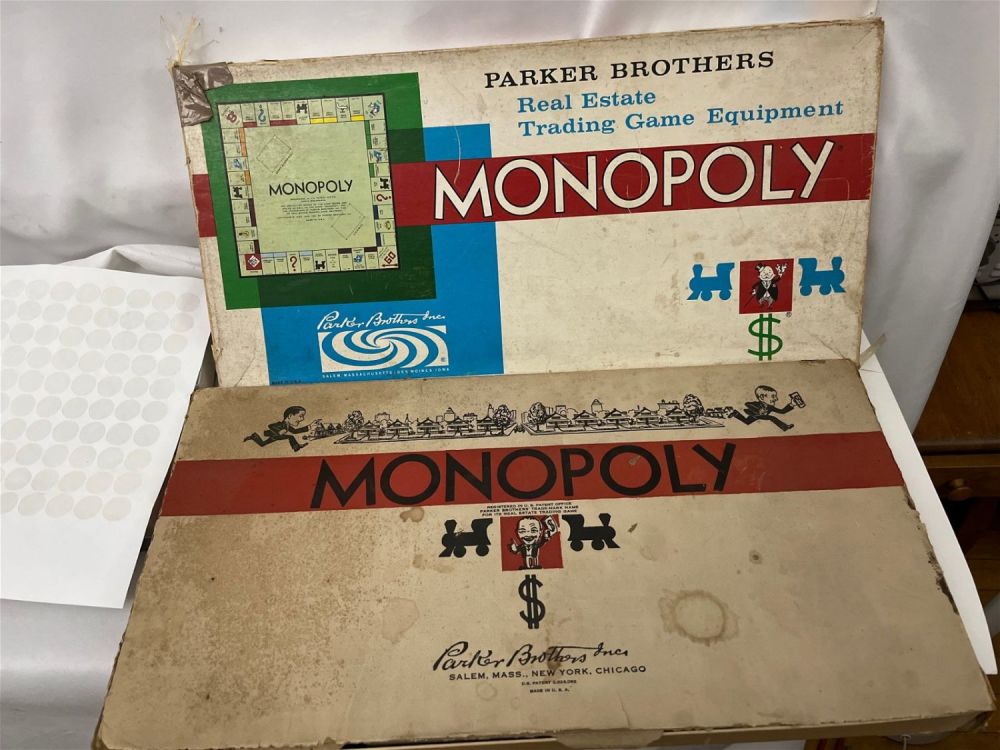 Lot 274: Early Monopoly Board Games