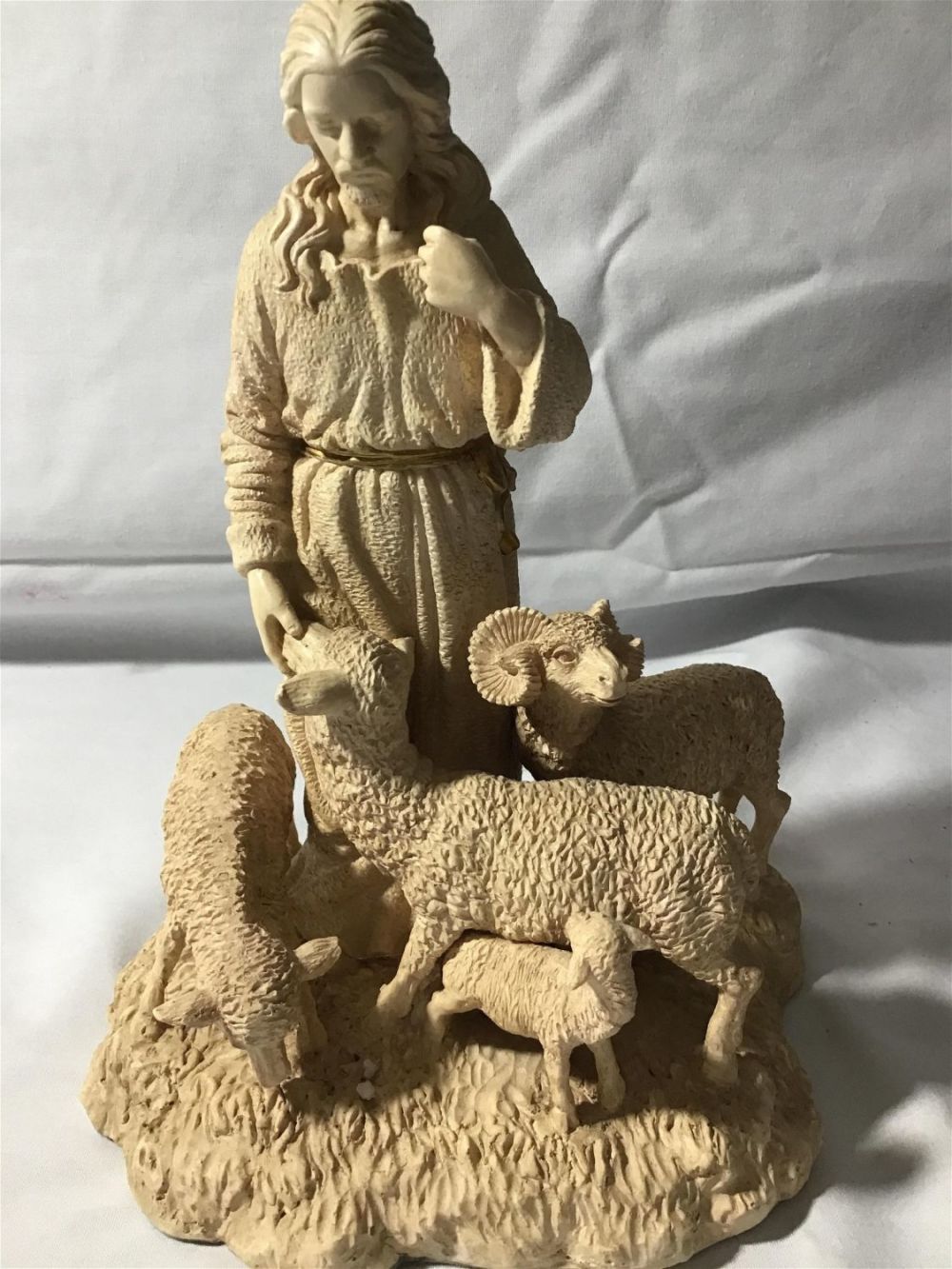 Lot 285: Religious Statue : Jesus Tending the Flock