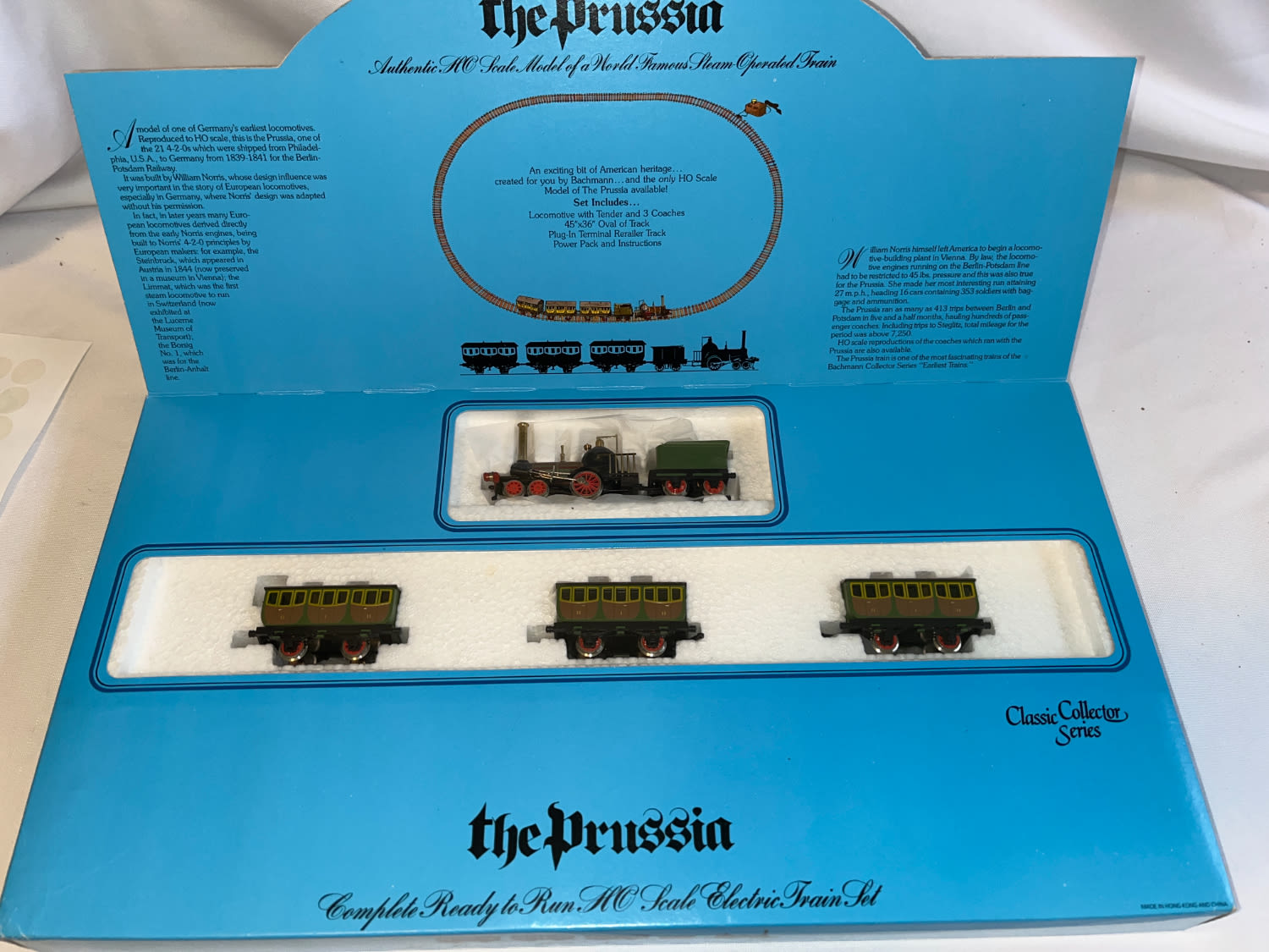 Train Miniature Bachmann The Prussia - Locomotive Vapeur - Acier Embouti - 1980