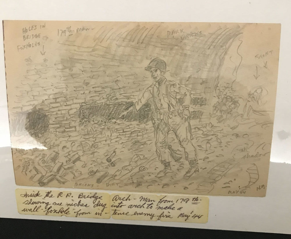 Lot 147: MAFFEI Drawing From Under the RR Bridge